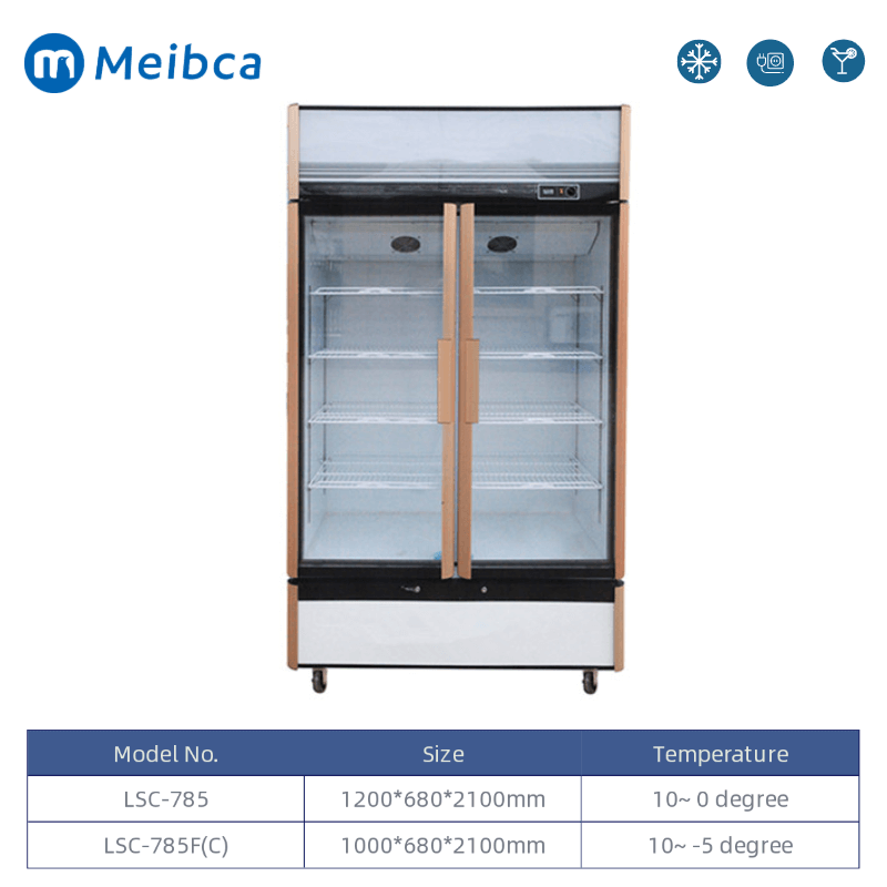 Refrigerador de la puerta de vidrio frontal Merchandiser