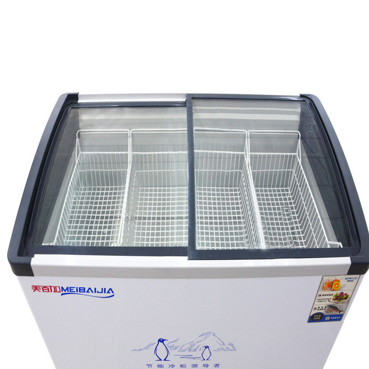 Congeladora Horizontal Tapa Vidrio Curvo DUAL
